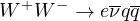 WW (electron-neutrino/two quark)