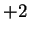 $ +2$