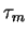$ \tau_{m}$