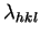 $ \lambda_{hkl}$