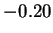 $ -0.20$