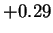$ +0.29$